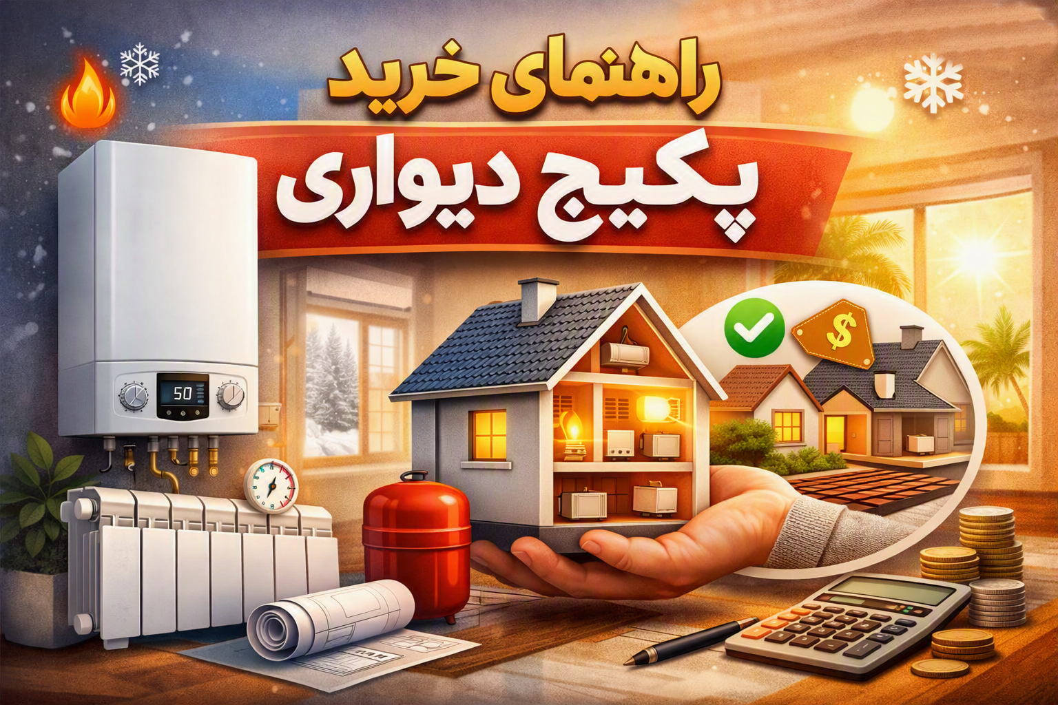 راهنما خرید پکیج دیواری